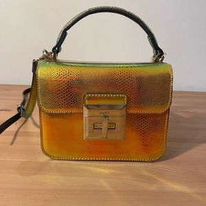 Aldo Multicolored Snakeskin print Clutch